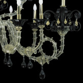 "Nerino" lampara de araña de Murano - 12 luces