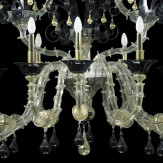 "Nerino" lampara de araña de Murano - 12 luces