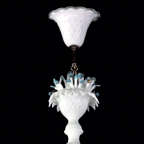 "Fiordilatte" lustre en verre de Murano - 6 lumieres