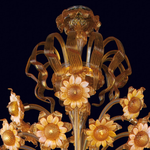 "Daisy" lustre en verre de Murano - 8 + 24 lumieres