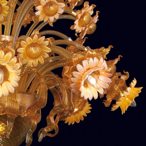 "Daisy" Murano glass chandelier - 8 + 24 lights