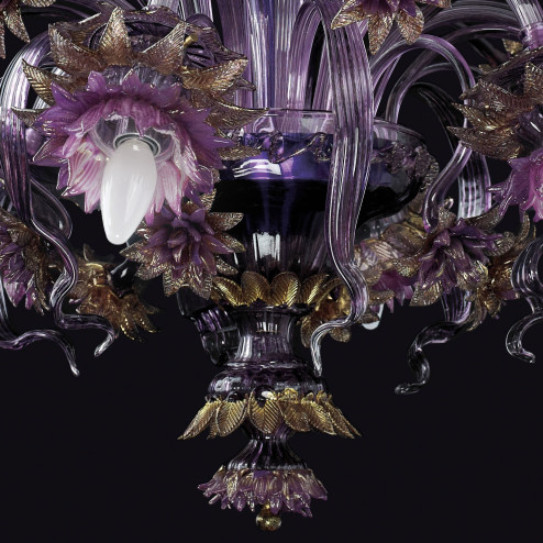 "Cersei" Murano glass chandelier - 6 lights