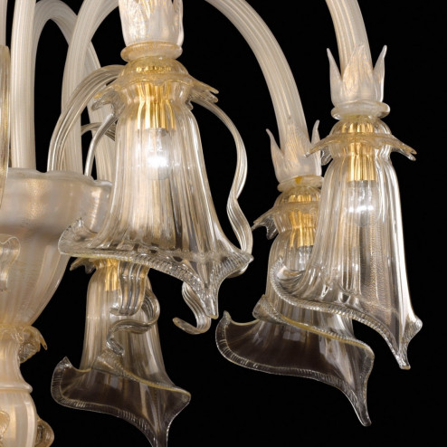 "Bianca" lampara de araña de Murano - 8 luces