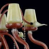 "Tersilla" lampara de cristal de Murano - 6+6 luces