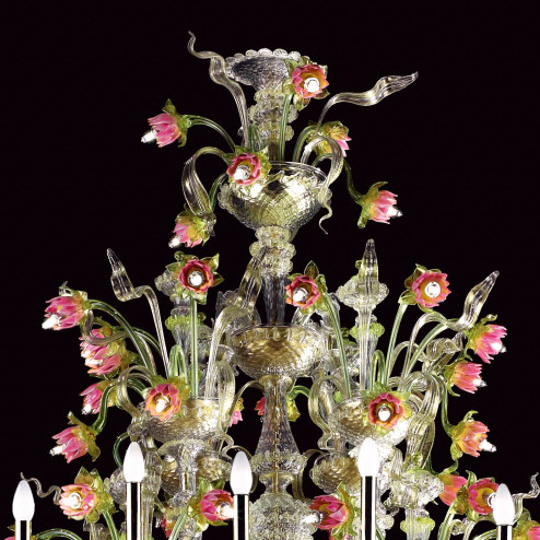 "Padmina" Murano glass chandelier - 72 lights
