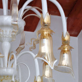 "Flaminia" lampara de araña de Murano - 8+4 luces