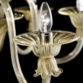 "Incanto" lustre en verre de Murano - detail