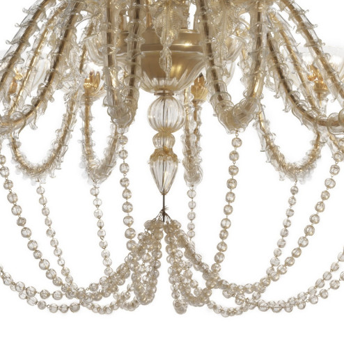 "Champagne" araña de cristal de Murano - 36 luces - color oro