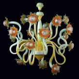 "Vincent" lampara de araña de Murano - 18 luces