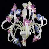 "Orchid" araña de cristal de Murano - 18 luces
