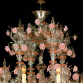"Charlotte" lustre en verre de Murano - 12 lumieres