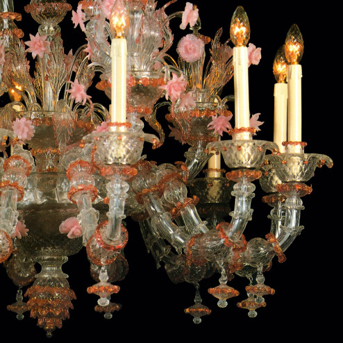 "Charlotte" Murano glass chandelier - 12 lights