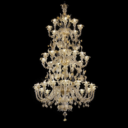 "Prezioso" three tier Murano glass chandelier