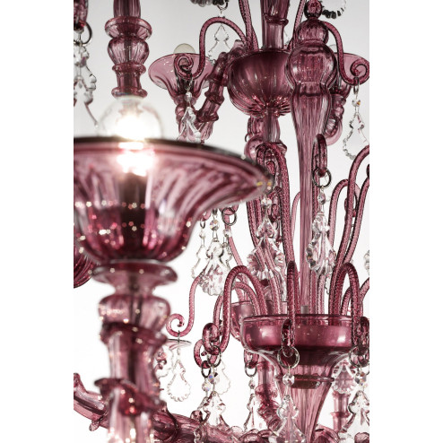 "Altea" Murano glass chandelier - 12+6+6 lights - amethyst