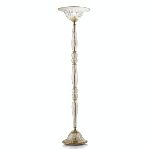 "Roma" Murano glass floor lamp - gold 