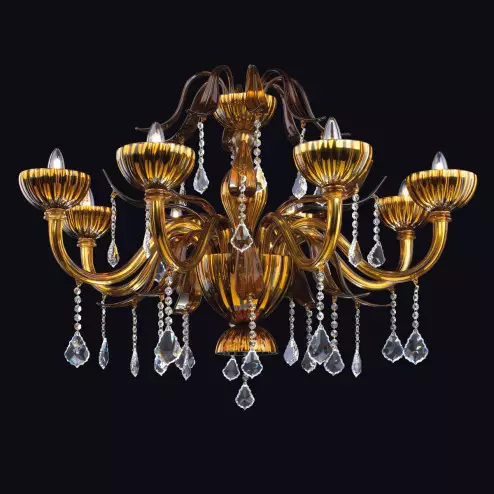 "Riace" lampara de araña de Murano - 8 luces