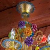 "Fruttini" lampara de araña de Murano - 6 luces