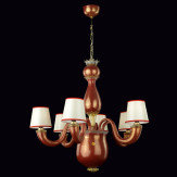 "Messalina" lampara de cristal de Murano - 6 luces