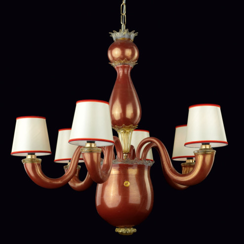 "Messalina" Murano glass chandelier - 6 lights