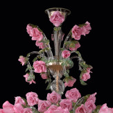 "Roseto" lustre en verre de Murano - 12 + 12 lumieres