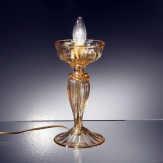 "Bassanio" lampe de chevet en verre de Murano - 1 lumière - ambre