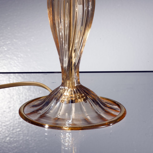 "Bassanio" Murano glass bedside lamp - 1 light - amber