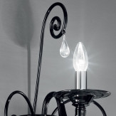 "Gertrude" Murano glass sconce  - 1 light - black