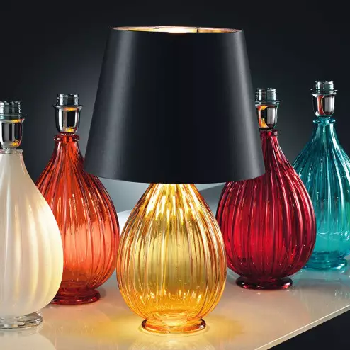 "Fiasca" lampe de table en verre de Murano
