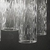 "Tronchi" Murano glas wandleuchte - 2 flammig - transparent