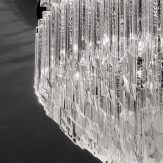 "Harmony" Murano glas deckenleuchte - 6 flammig - transparent und chrom