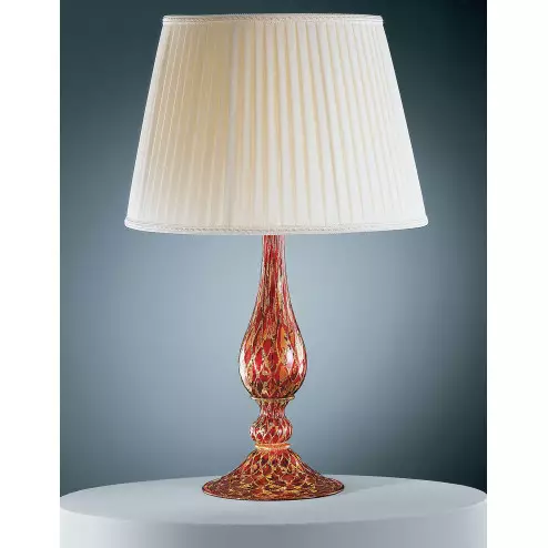 "Talia" lampara de sobremesa de Murano - 1 luce - rojo oro