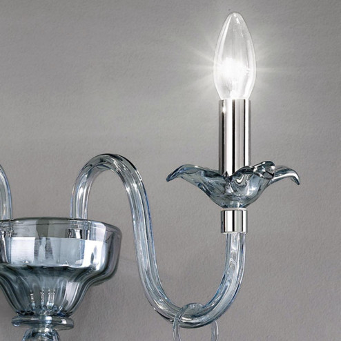 "Pendagli" Murano glass sconce - 2 lights - grey