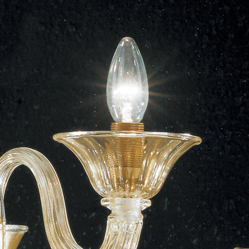 "Rodrigo" Murano glass sconce - 2 lights - gold