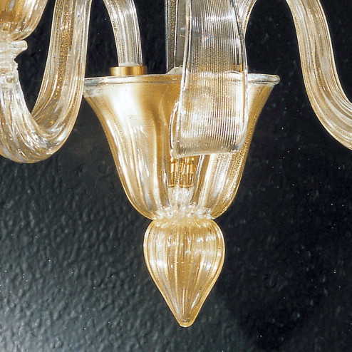 "Rodrigo" Murano glass sconce - 2 lights - gold
