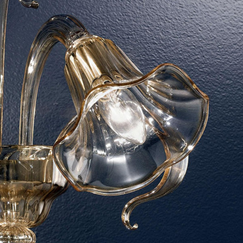 "Cristoforo" applique en verre de Murano - 1 lumière - ambre