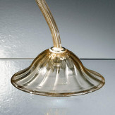 "Cristoforo" Murano glass bedside lamp - 1 lumière - ambre