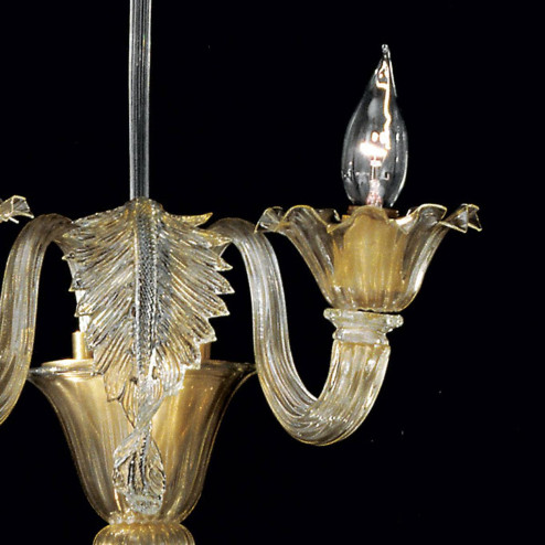 "Giustiniano" applique en verre de Murano - 2 lumières - or