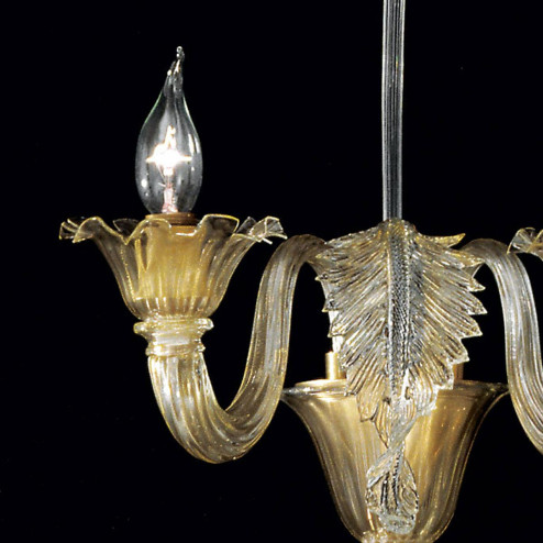 "Giustiniano" applique en verre de Murano - 2 lumières - or