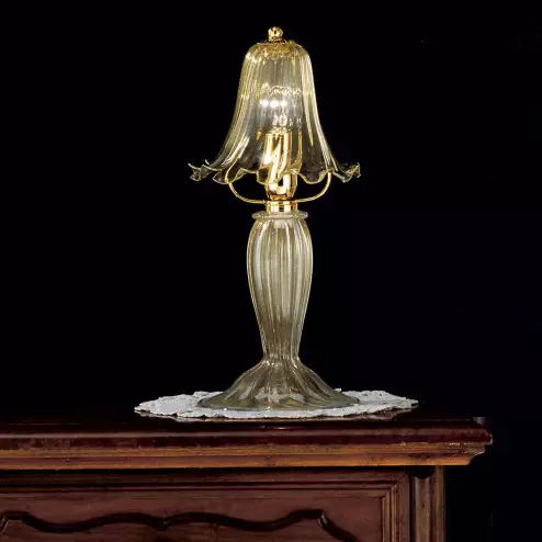 "Giustiniano" lampe de chevet en verre de Murano - 1 lumière - or