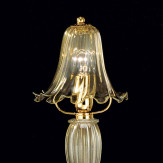 "Giustiniano" lampara de mesita de noche de Murano - 1 luce - oro