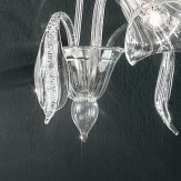 "Amanita" aplique de pared de Murano - 1 luce - transparente