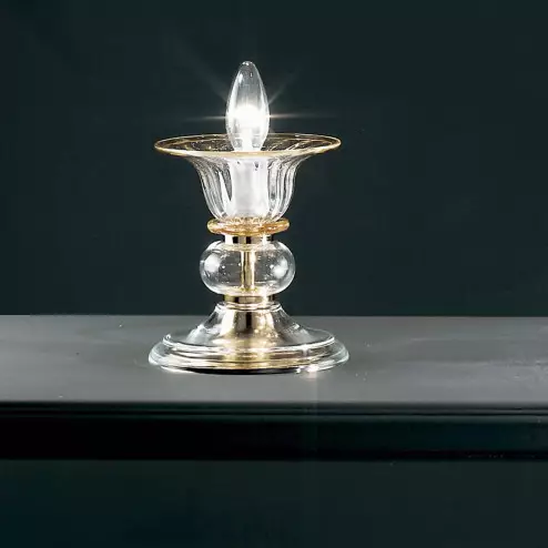 "Alloro" lampe de chevet en verre de Murano