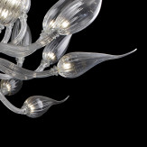 "Proserpina" lampara de araña de Murano - transparente -