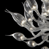 "Proserpina" lampara de araña de Murano - transparente -