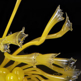 "Plutarco" lustre en cristal de Murano - jaune - 