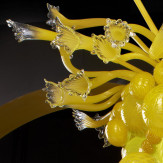 "Plutarco" lampara de araña de Murano - amarillo -