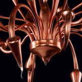 "Ade" lampara de araña de Murano - bronce -