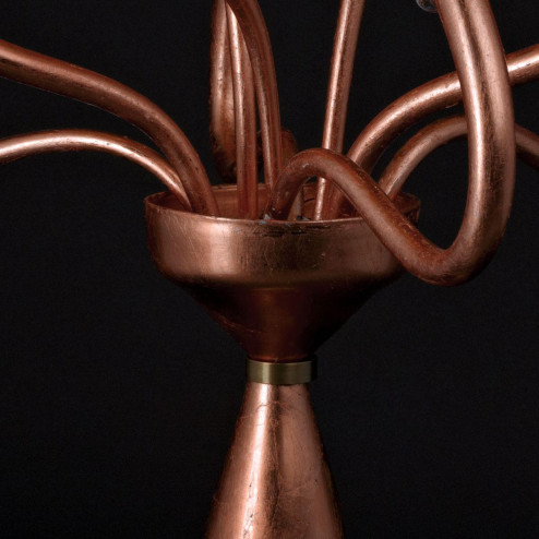 "Ade" Murano glass floor lamp - bronze -