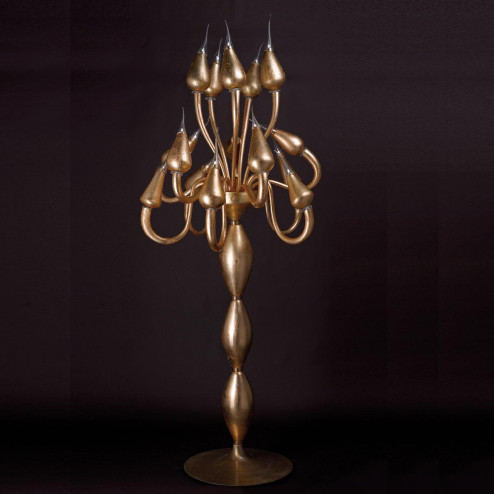"Ade" Murano glass floor lamp - bronze -