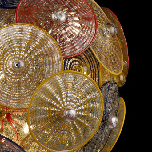 "Vesta" Murano glass chandelier - multicolor -